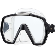 Tusa tauch-maske Freedom HD schnorchelmaske erwachsene profi, silikon transparent, schwarz