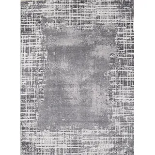 Webteppich , Hellgrau , Textil , Vintage , rechteckig , 120x160 cm , Oeko-Tex® Standard 100 , pflegeleicht , Teppiche und Böden, Teppiche, Webteppiche
