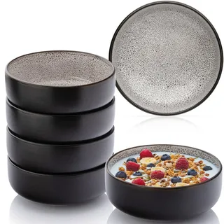 Sänger Schalen SET Luxor - 6 teilig aus Steingut , Beige , 6-teilig , Rund , 16x6.5x16 cm , kratzfest , Geschirr, Schalen & Schüsseln, Dessertschalen