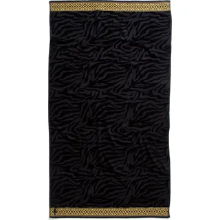 Seahorse Strandtuch »Masai« 100x180, für Sauna und Pool, mit Muster Bordüre, schwarz