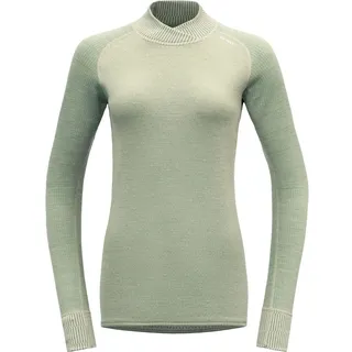 Devold Kvitegga Merino 230 Cross Neck Damen Funktionsshirt-Hell-Grün-M