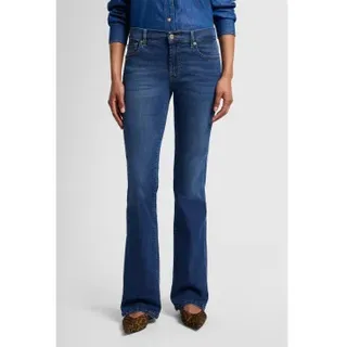 7 For All Mankind für Damen. 7U412C44UCH Bootcut-Jeans Duchess blau (28), Lässig, Baumwolle, Denim