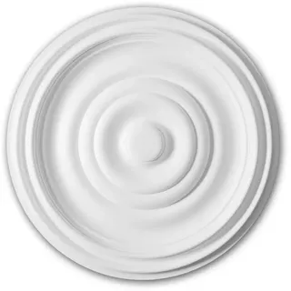 PROFHOME DECOR Deckenrosette Polyurethan Weiß 2 St. 48,5 x 4,0 cm