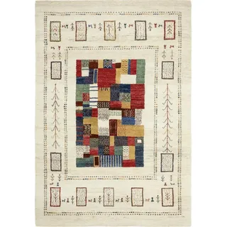 Cazaris Orientteppich , Creme , Textil , Abstraktes , quadratisch , 200x200 cm , für Fußbodenheizung geeignet , Teppiche und Böden, Teppiche, Orientteppiche