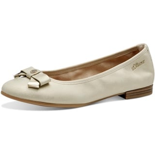 S.Oliver Ballerinas Schleife Elegant, Gold (Champagne),