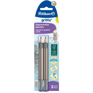 Pelikan Bleistifte B 2 St. Beige/Grau/Silber