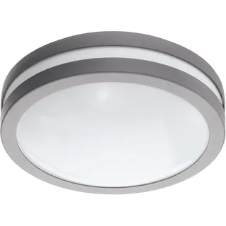 EGLO Außenleuchte Stahl und Kunststoff 9,5 cm dimmbar IP44 silber, weiß