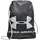 Unisex Sackpack handlicher Beutel Rucksack für das Fitnessstudio wasserabweisender Sportbeutel Kordelzug leichter Rucksackbeutel Brustclip Black Steel OSFA