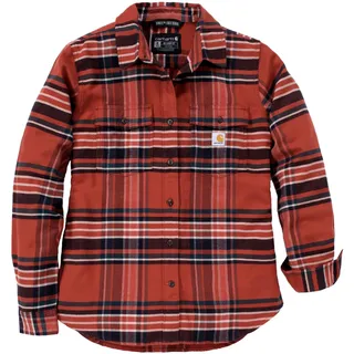 Carhartt Plaid Relaxed-Fit, Hemd Damen - Rot/Schwarz/Weiß - S