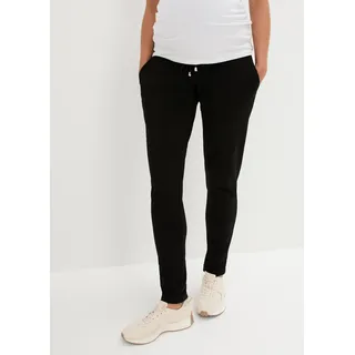 Umstandshose BONPRIX, Damen, Gr. 52/54 (XXL), N-Gr, schwarz, Obermaterial: 68% Viskose, 28% Polyester, 4% Elasthan, regular fit, Hosen Umstandshose, aus Viskose, Polyester und Elasthan, Regular Fit, Topseller
