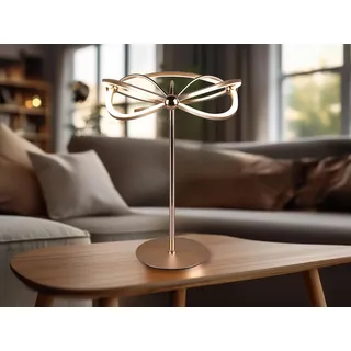 Moderne LED Tischlampe CHARIVARI Messing matt, Höhe 50cm - Gold