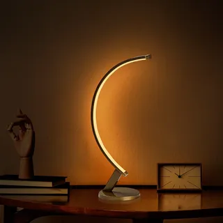 Opviq, Bevel - 13324, Tischlampe, METALLKÖRPER, Gold, 13 x 20 x 47 cm - Gold