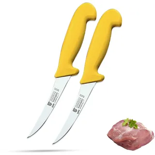 SMI 2-teiliges 5 Zoll Ausbeinmesser profi | Metzgermesser | Fleischmesser, flexibles messer | Premium-Qualität Molybdän Stahl 1.4116 | Solingen messer | Made in Germany