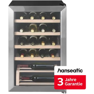 Hanseatic Weinkühlschrank "HWC20FCBH-2," für 20 Stk. Standardflaschen á 075l inkl. 3 Jahre Herstellergarantie, schwarz