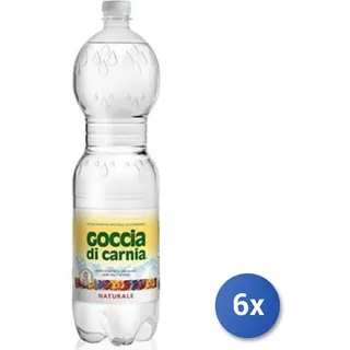 6x Multipack Goccia Carnia Natürliches Wasser 1,5 Lt