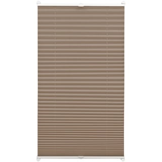 GARDINIA EASYFIX Plissee mit 2 Bedienschienen, Taupe, 60 x 130 cm