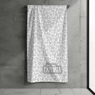 MTOnlinehandel Kinder Strandtuch 70x140 cm – Weiches & Saugfähiges Badetuch mit Leo-Motiv – Baumwolle & Polyester Mix – Schnelltrocknend