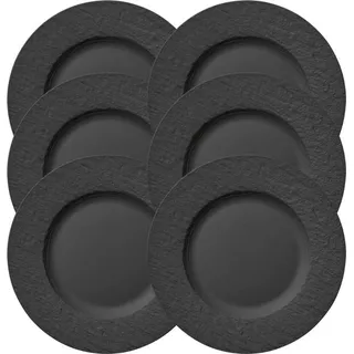 Villeroy & Boch Manufacture Rock Speiseteller 27 cm 6er Set
