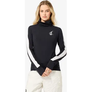Super.Natural W Bunny Roll Neck jet black/f. white/various/eucalyptus gl (85J) L