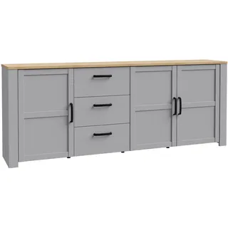 Forte Bohol 220 x 87 x 42 cm Grau / Weiß