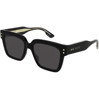 GUCCI Mens GG1084S Sunglasses, Black-Black-Grey, 54