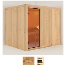 Bild Sauna »Gitte«, (Set), ohne Ofen beige