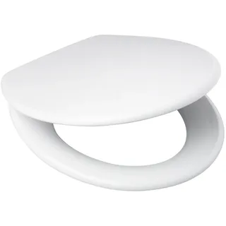 Wisa (eine Marke von Fluidmaster) Centaur Universal-Toilettensitz, höhenverstellbare Scharniere, Thermodur-Beschichtung, farbecht, geeignet für wandmontierte, bodenstehende und wandmontierte Toiletten