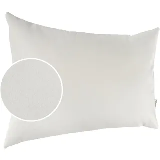 kisska Kissenbezug Kunstleder Dekokissen Sofakissen Leder-Kissenbezüge Kissenhülle Kissen KUMO Weiß 30x50cm ohne Füllung