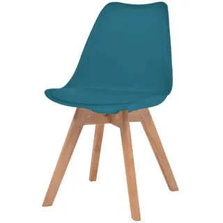vidaXL Esszimmerstühle 6 Stk. Türkis Kunststoff - Türkis