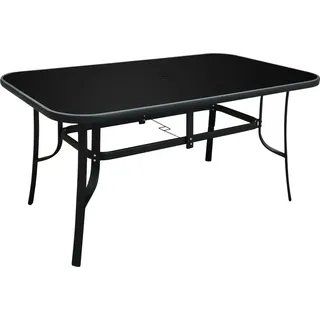 FREDDO Gartentisch 150 x 70 x 90 cm - Schwarz