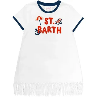 MC2 Saint Barth Abbey String Girl Dress With Fringe AND String sb summer terry 0161 emb (01208L) 4 yrs