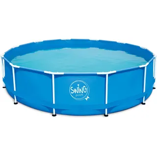 mountfield swing Metallrahmenpool 366 x 84 cm blau