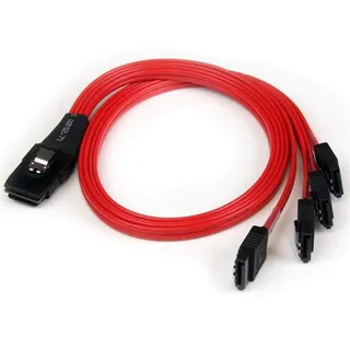 Startech StarTech.com SFF-8087 auf 4x SATA Kabel 50 cm - Internes Mini SAS auf Serial-ATA Reverse Multilane Kabel - SFF 8087 36-Pin / S-ATA 7-Pin