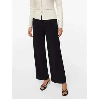 Anzughose VERO MODA "VMSTAR PANTS JRS GA NOOS", Damen, Gr. XS (34), Länge 34, schwarz, Jersey, Obermaterial: 95% Polyester, 5% Elasthan, unifarben, loose fit normal, Hosen Anzughose