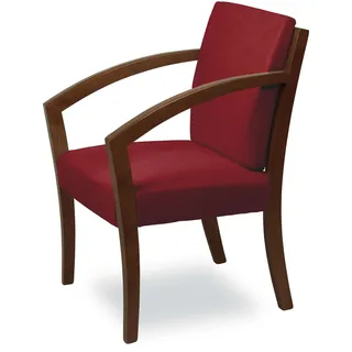 Home Affaire Armlehnstuhl Massivholz bordeaux