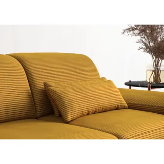 Sofakissen SIT & MORE "Cabana", gelb (mustard), B:65cm H:25cm T:10cm, 100% Polyester, Polsterauflagen, Sofakissen, wahlweise 2er- oder 3er-Nierenkissen-Set