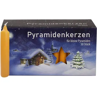 EWA Kerzen Pyramidenkerzen EWA 74 mm 50 Stück beige