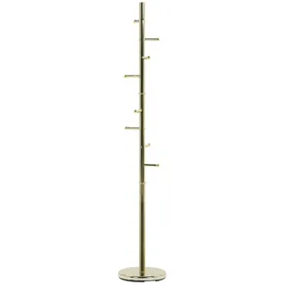 Beliani Clovis Kleiderständer 30x30x174 cm Gold