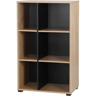 PLACES OF STYLE Moid Aktenregal 64,5 x 40 x 106 cm braun