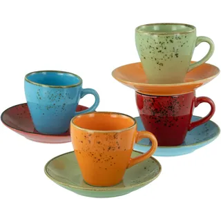 CreaTable Nature Collection Mediterran Espresso Set 8-tlg.