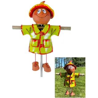 Midene Gartenstecker Keramik Handgefertigt - Gartendeko für Draußen Wetterfest - Garten Deko Keramik - Gartenfiguren & Gartenstatuen - Vogelscheuche