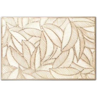 Zeller 27063 Platzset 'Farn', Kunststoff, Gold, ca. 45 x 30 cm