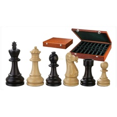 Bild 2250 - Schachfiguren Alexander, Königshöhe 100 mm, in Holzbox