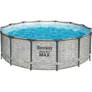 BESTWAY Steel Pro Max Frame Pool Set 427 x 122 cm inkl. Filterpumpe