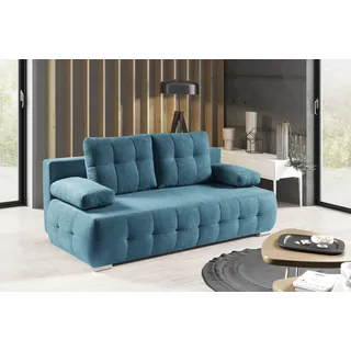 werk2 »Indigo Bettsofa mit Bettkasten, Breite 205cm, hochwertige Verarbeitung« 2-Sitzer Sofa und Schlafcouch mit Federkern & Bettkasten,