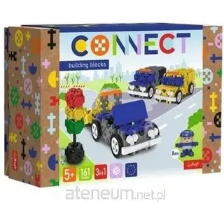 Trefl CONNECT M - Rettungswagen Polizeiauto, Bausteine, Bauklötze, ab 5 Jahren, 161 Teile, 61974