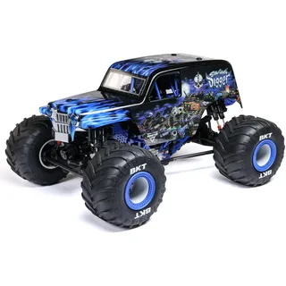 LOSI 1:8 LMT 2.0 Son-Uva Digger 4X4 Starrachsen Monster Truck RTR, mit Wheelie Modus, Bürstenmotor, Ohne Akku und Ladegerät, Blau
