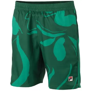 Fila Tennishose Short Leo (100% Polyester) kurz dunkelgrün Herren