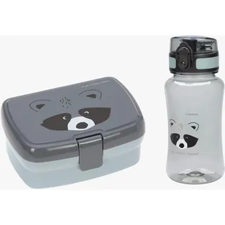 Lässig Brotdose & Trinkflasche Set - Lunch Set mit Lunchbox und Trinkflasche (460 ml)/About Friends Racoon
