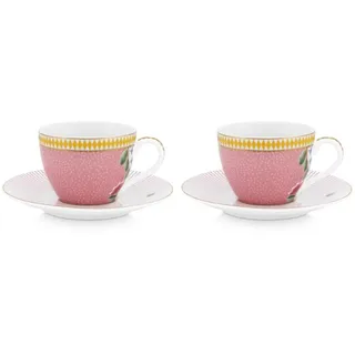 PIP STUDIO La Majorelle Pink Espressotasse m Untere Set2 - Rosa